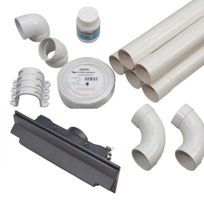 CanSweep Complete Installation Kit Black